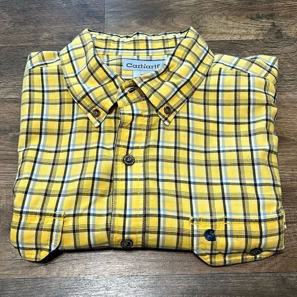 Carhartt short sleeve button down shirt size XL